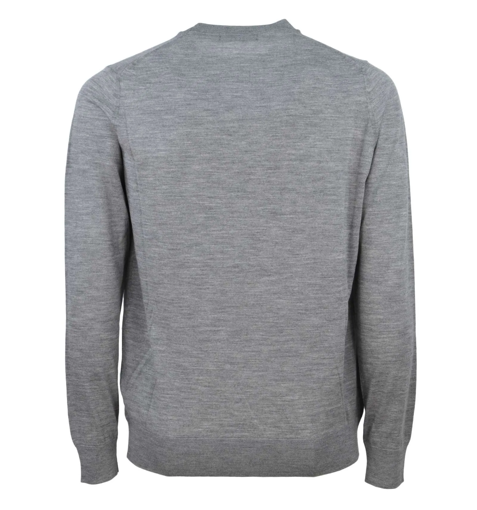 ALPHA uomo maglia pullover paricollo grigio lana merino AU-6660C 3080