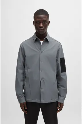 BOSS Relaxed Fit Sovracamicia idrorepellente    