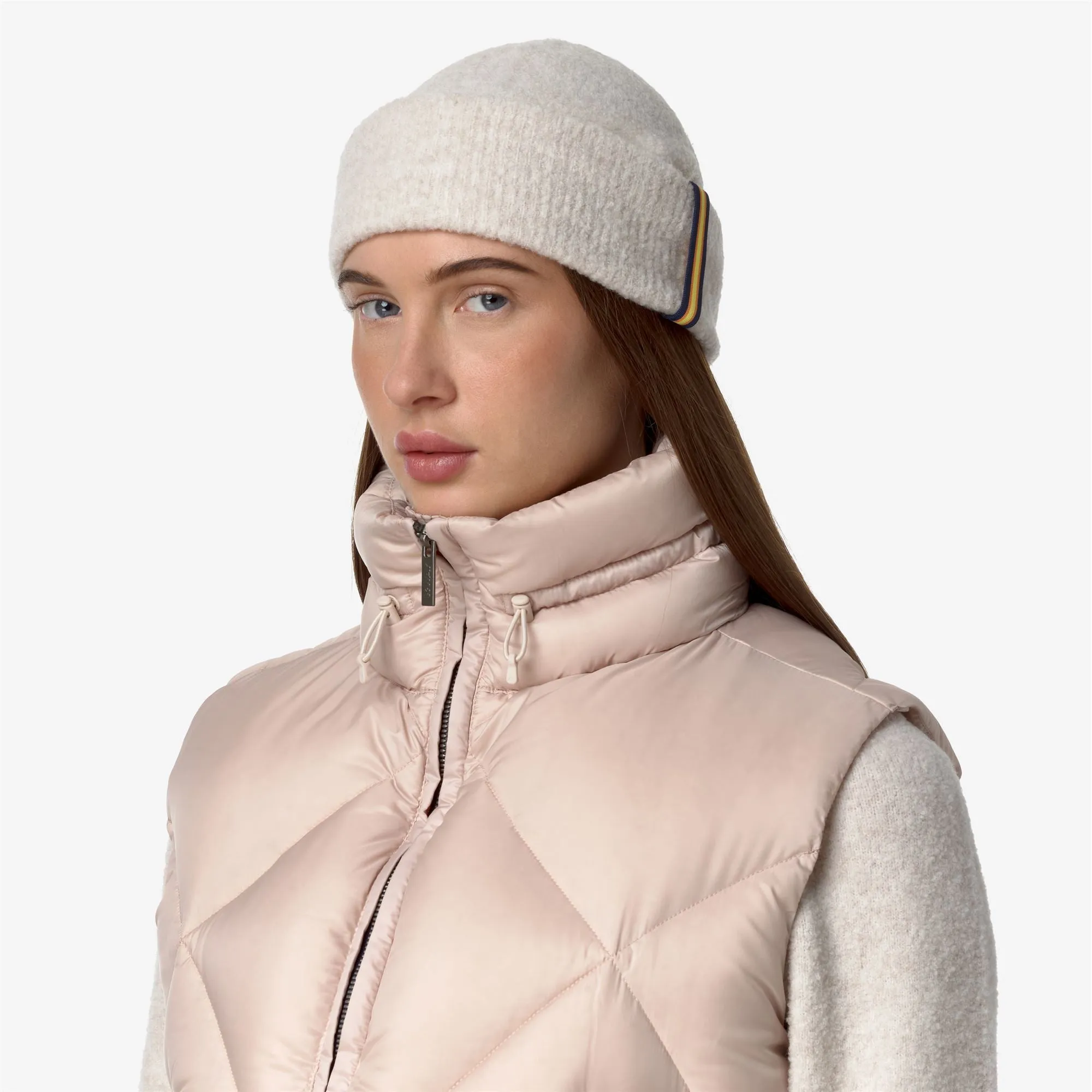 BRICE WOOL MERINO BOUCLE BEIGE  MOONBEAM