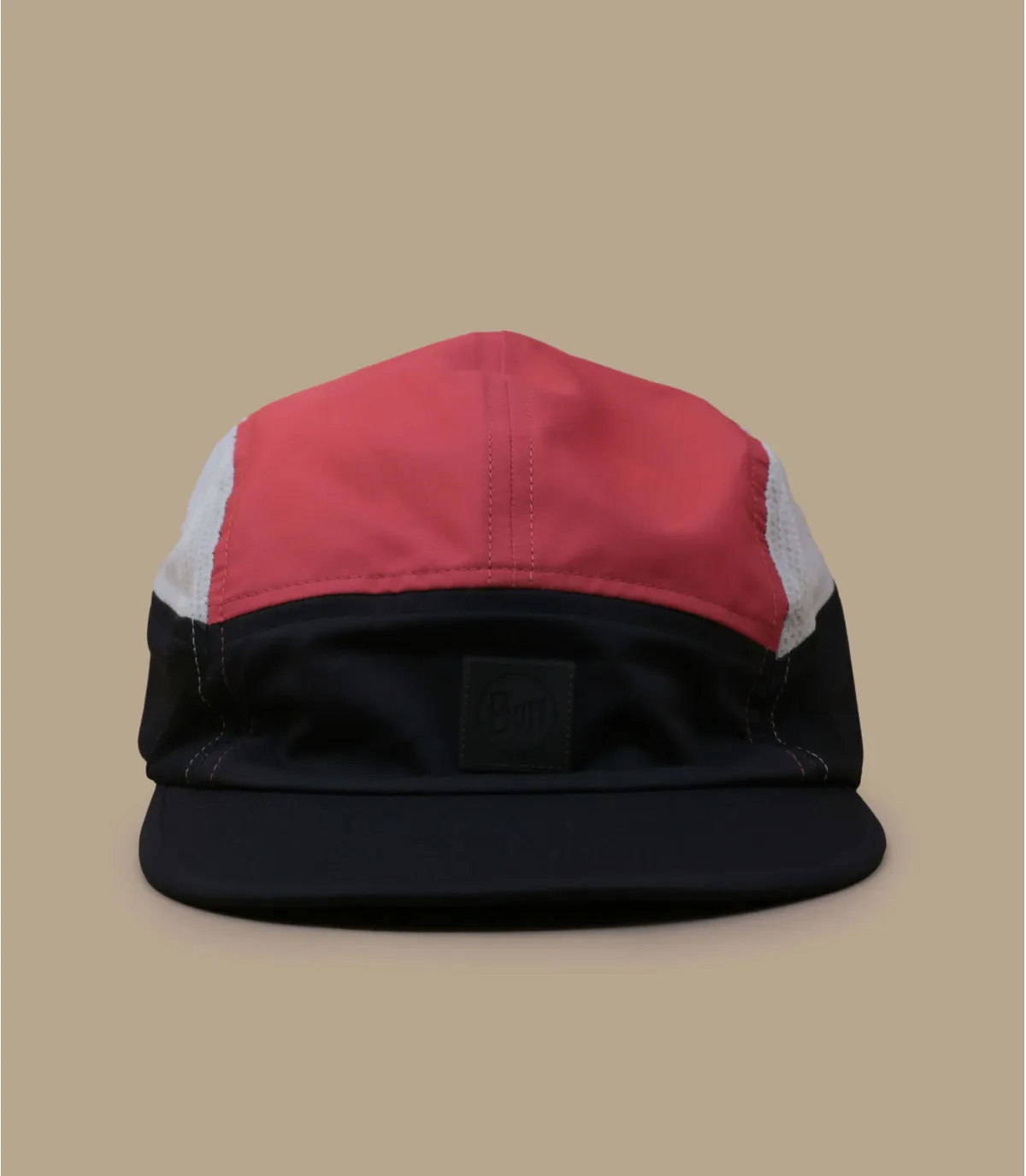 Cappello a cinque pannelli rosso eco-responsabileCappellini 5 Panel Go domus ivory     