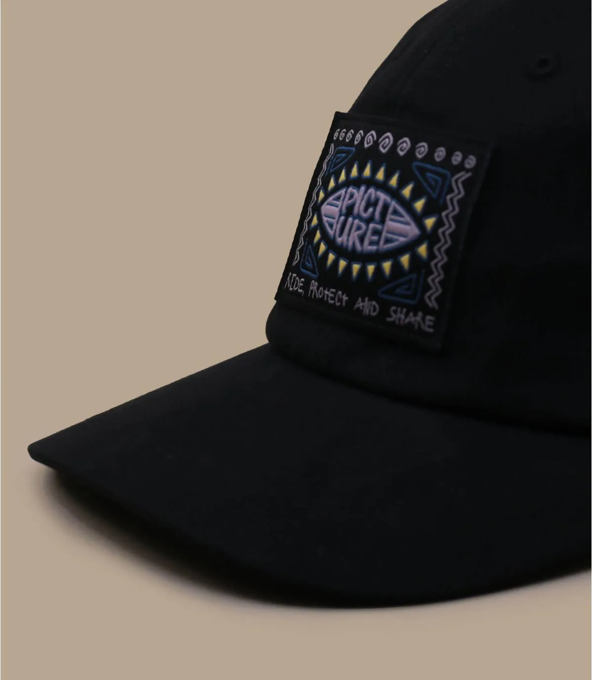   Cappello da baseball nero     Hagay black washed     