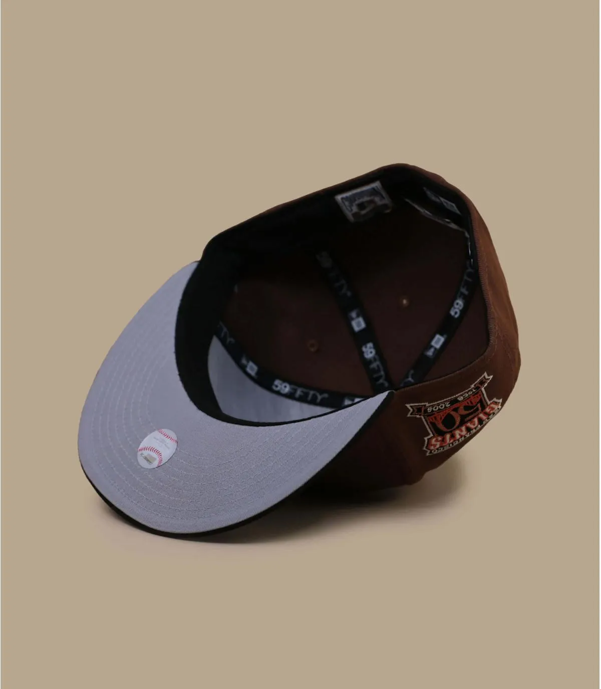 Cappello di San Francisco con patch marrone  Cappellini Harvest 59Fifty San Francisco Giants     