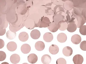 Coriandoli XL rosa dorato metallizzato 15g