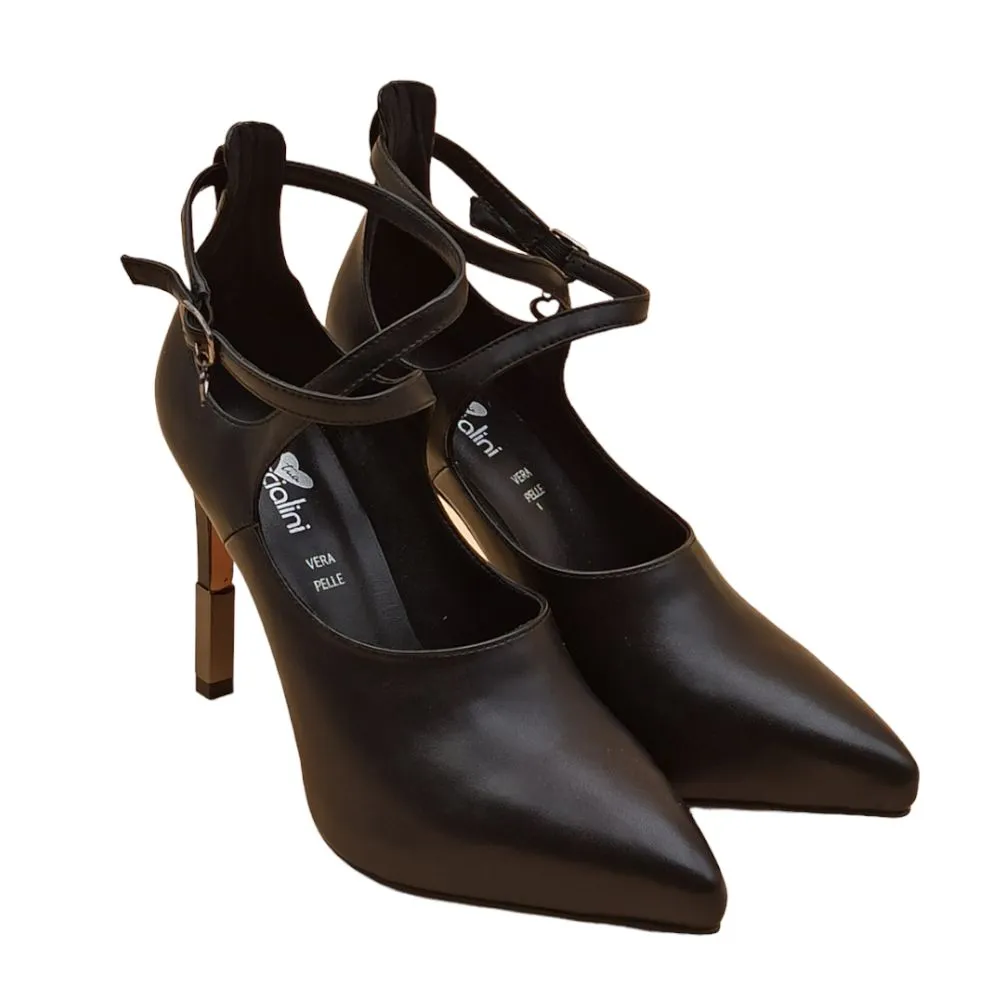 Decollete donna ecopelle intrecciata Braccialini TB76 CAF BLACK