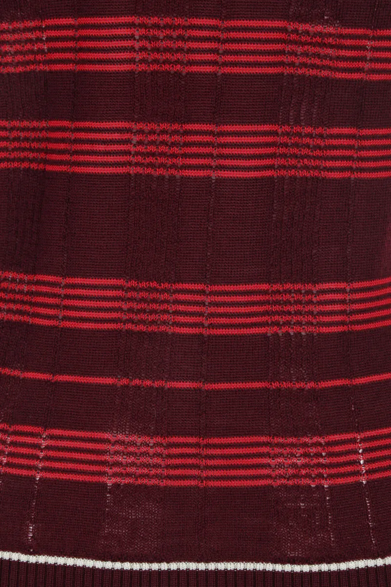 DURAZZI MILANO pullover in misto lana traforata