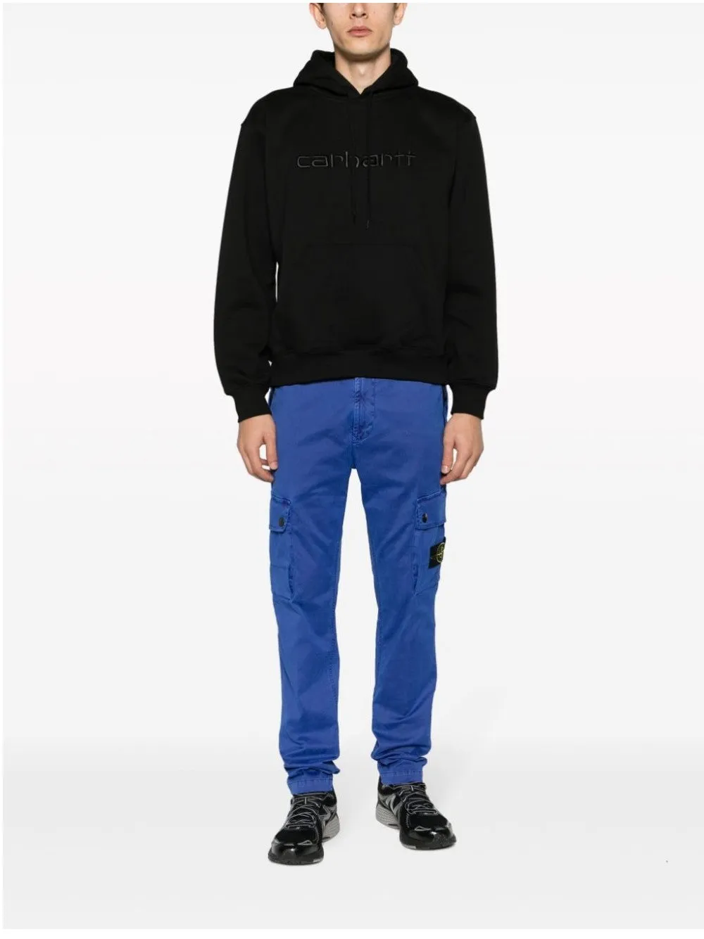 HOODIE CON LOGO TONO SU TONO