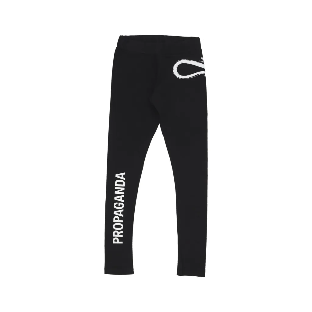 leggins donna w leggings logo BLACK