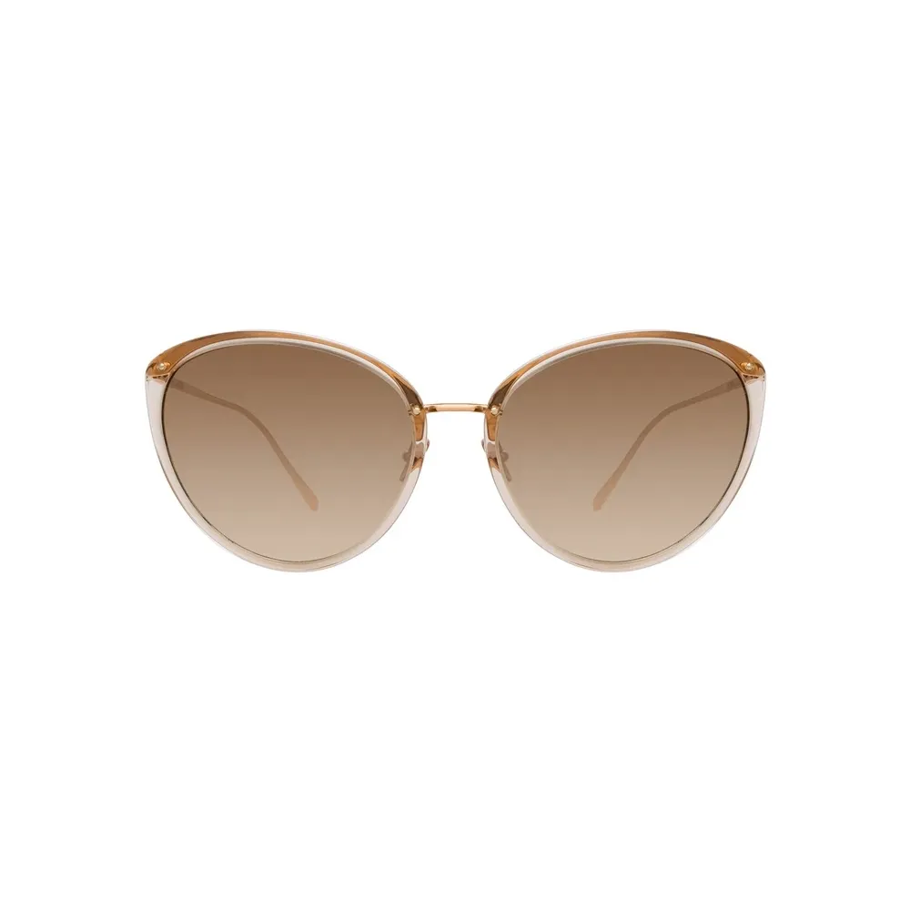 Linda Farrow - Occhiali da Sole Cat-Eye Angelica in Cenere - LFL1019C9SUN - Linda Farrow Eyewear