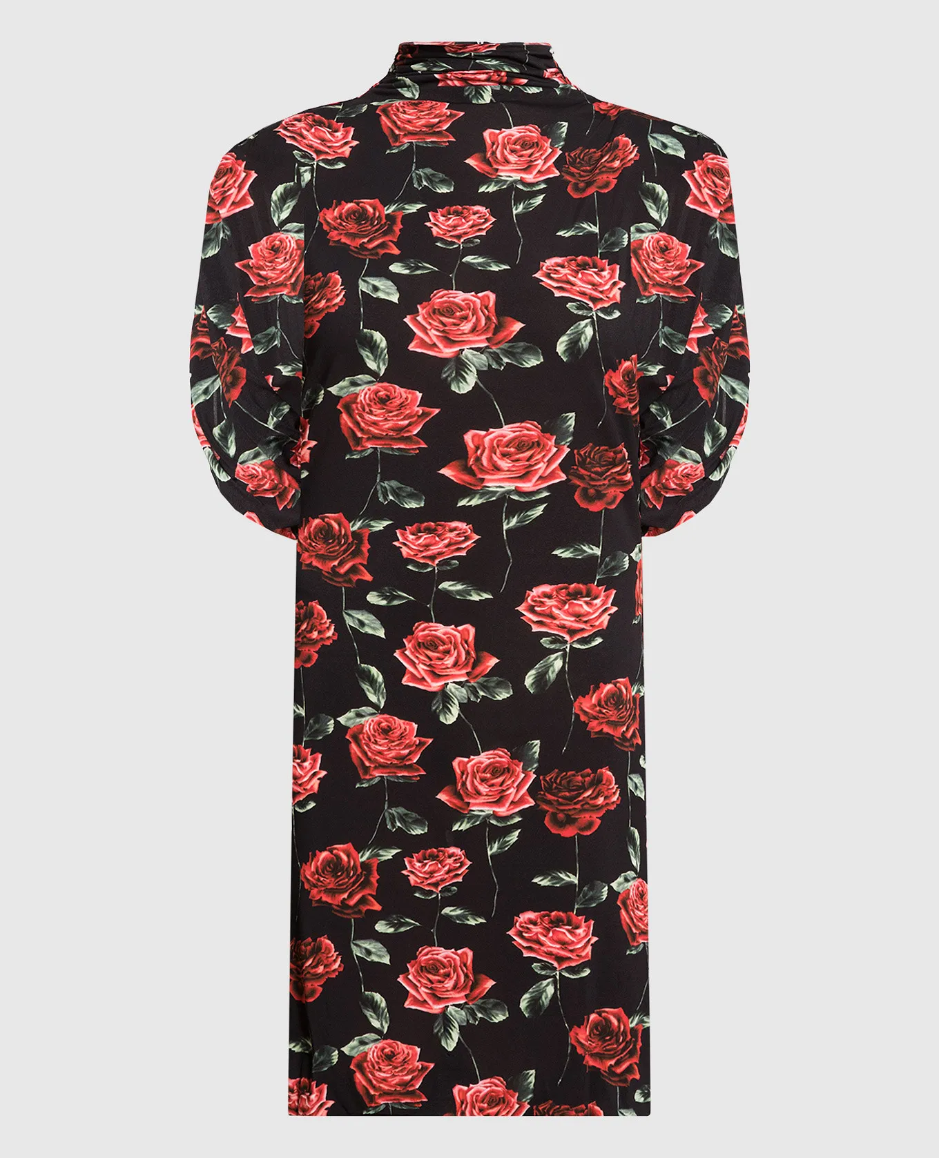 Magda Butrym Miniabito nero con stampa floreale DRESS25200723