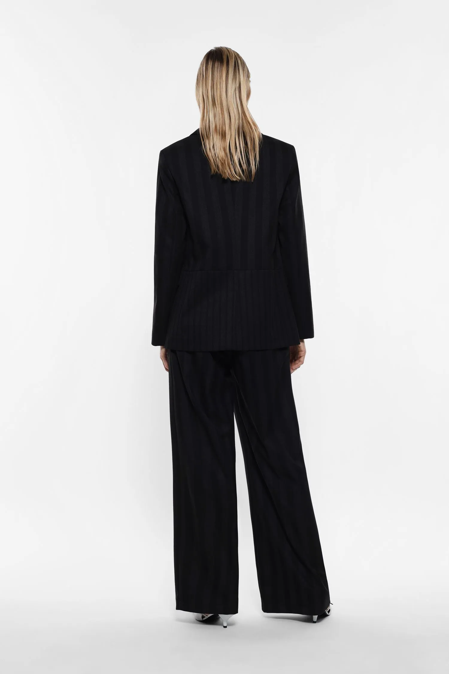   Pantaloni a gamba larga con righe     