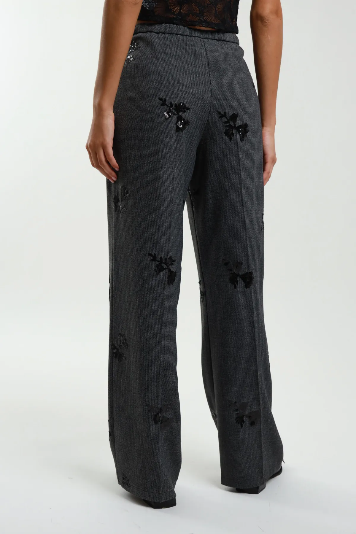 Pantaloni Ricami in Paillettes