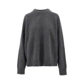 Pullover girocollo in lana