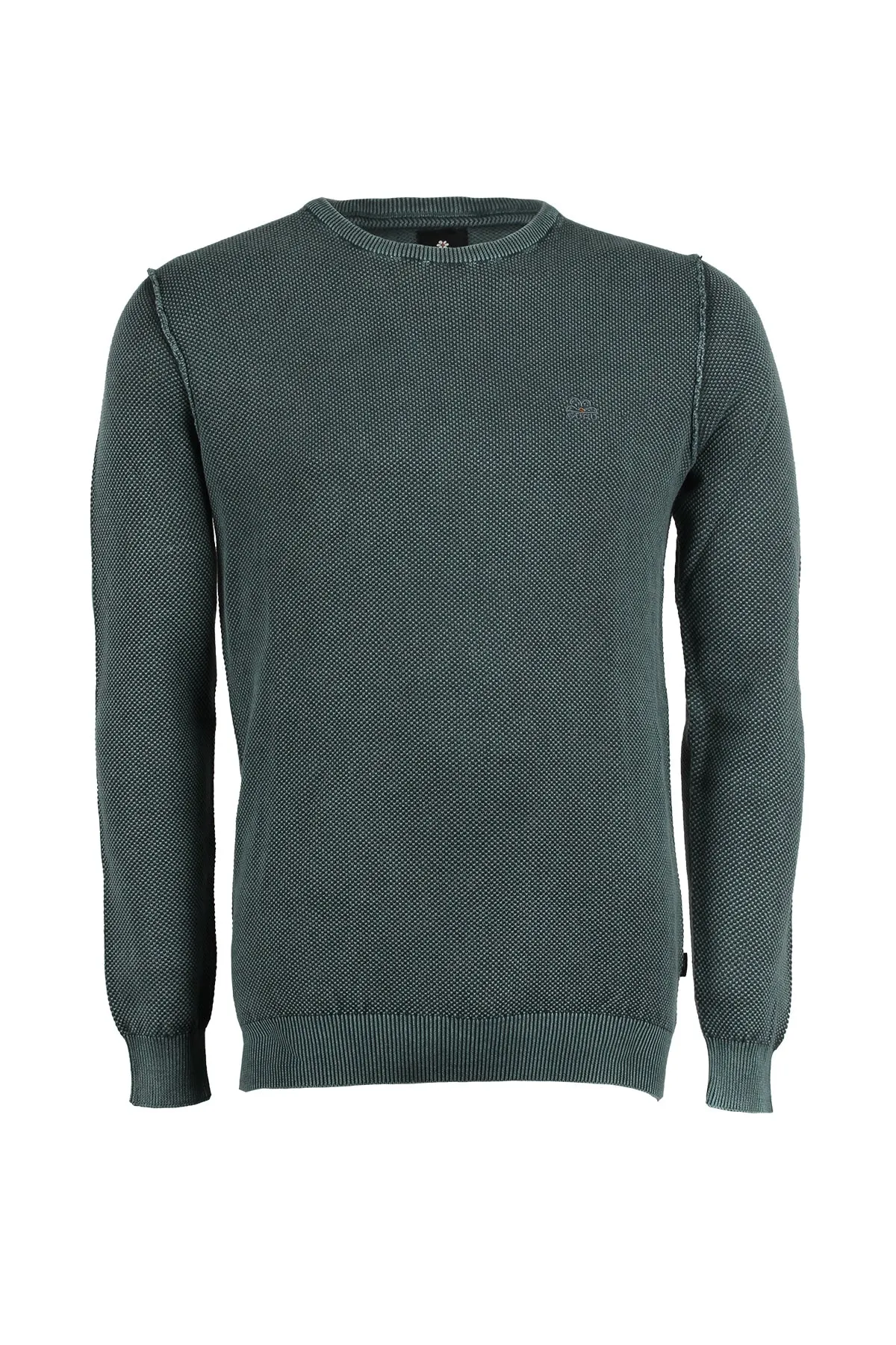 Pullover Guru uomo girocollo acid wash