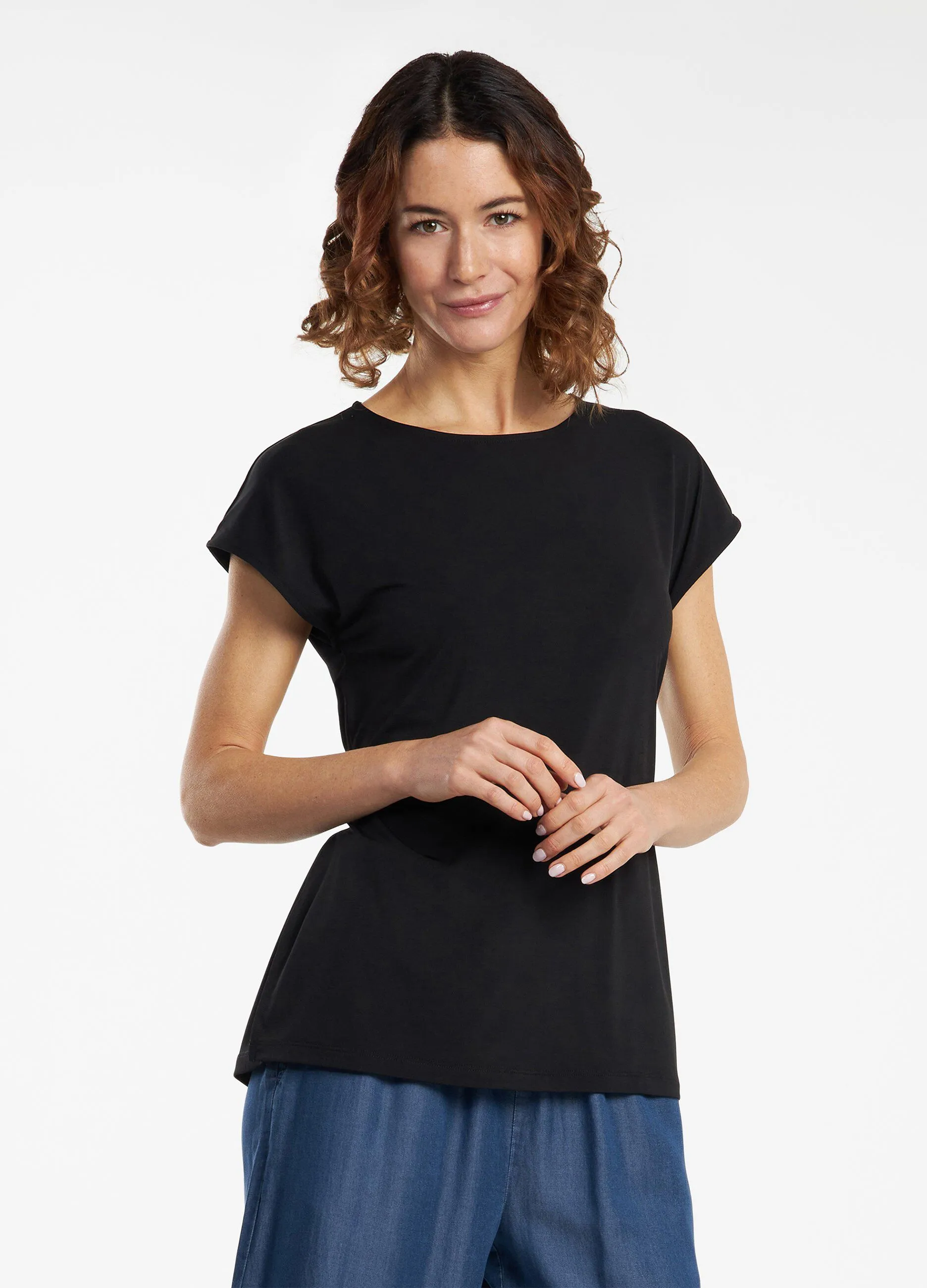 T-shirt annodata sul retro donna