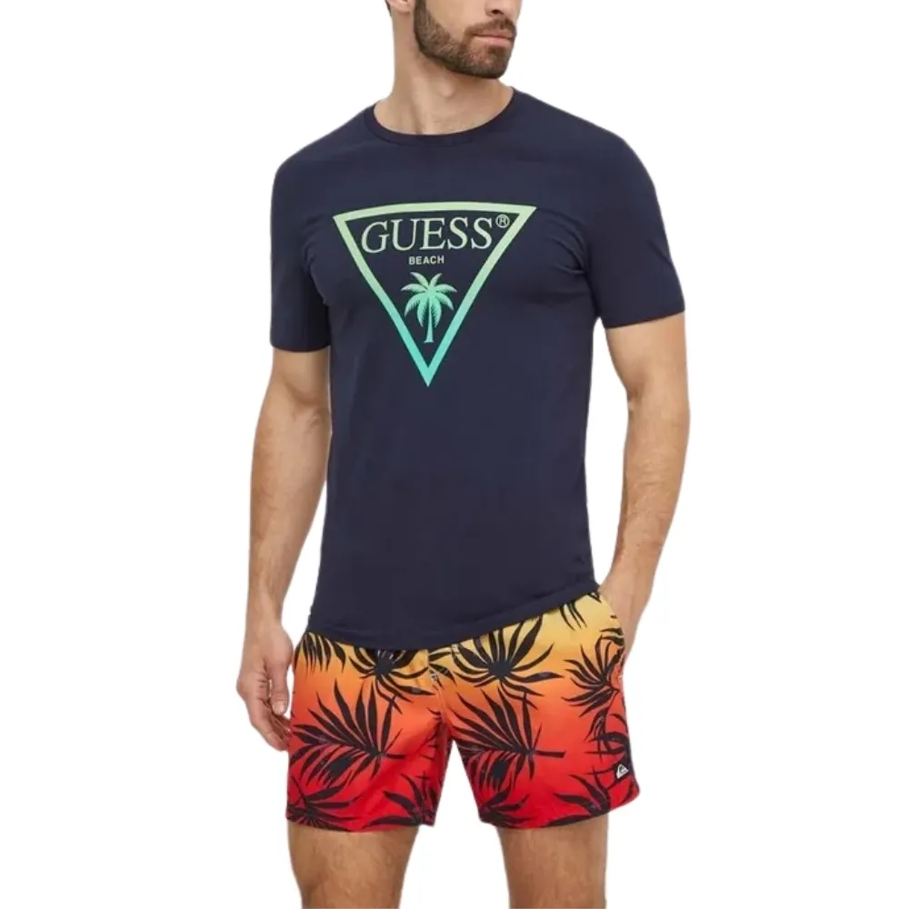 T-shirt Guess triangle palm
