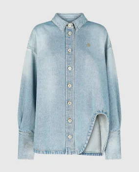 The Attico Camicia in jeans blu 247WCB68D049