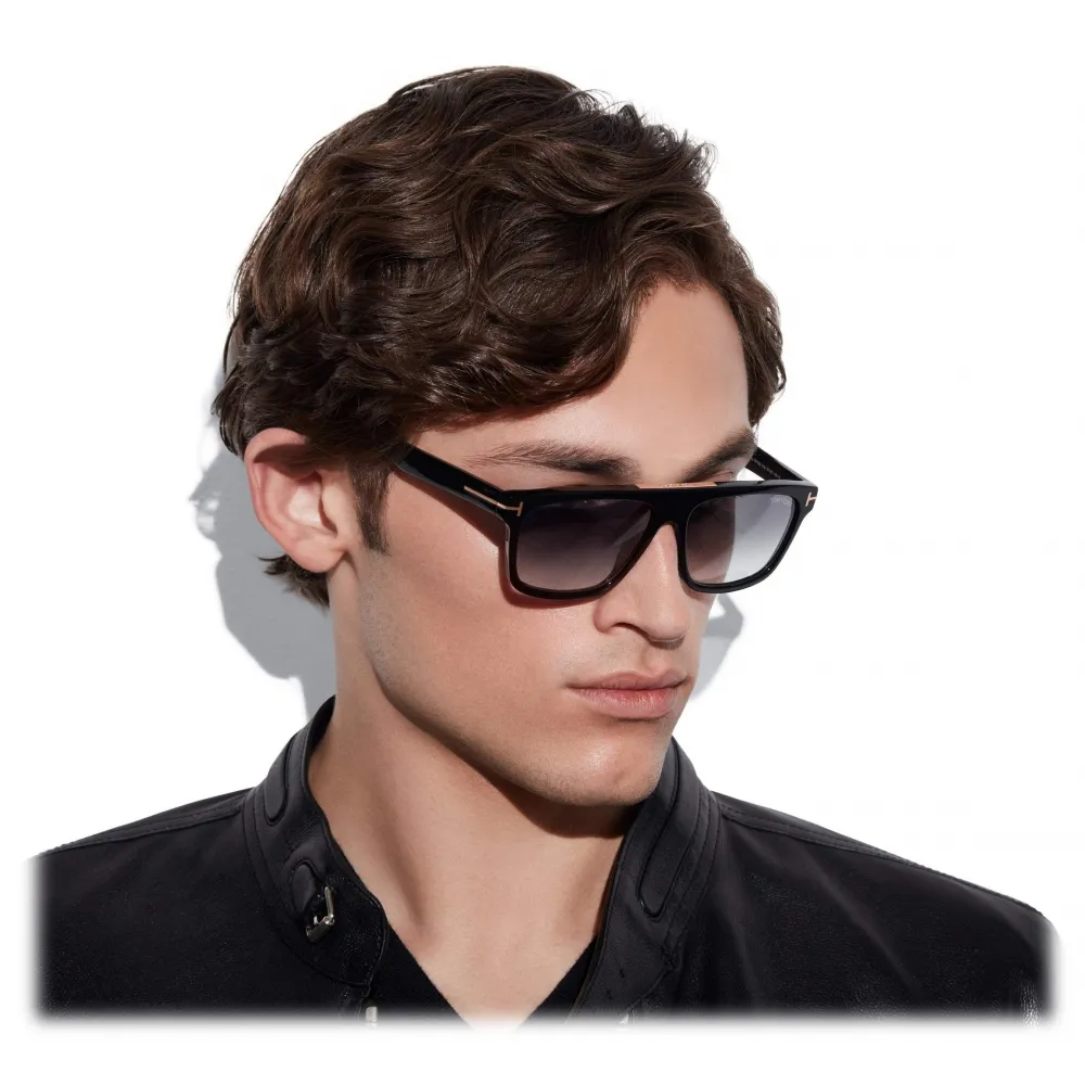 Tom Ford - Cecilio Sunglasses - Occhiali da Sole Squadrata - Nero - FT0628 - Occhiali da Sole - Tom Ford Eyewear
