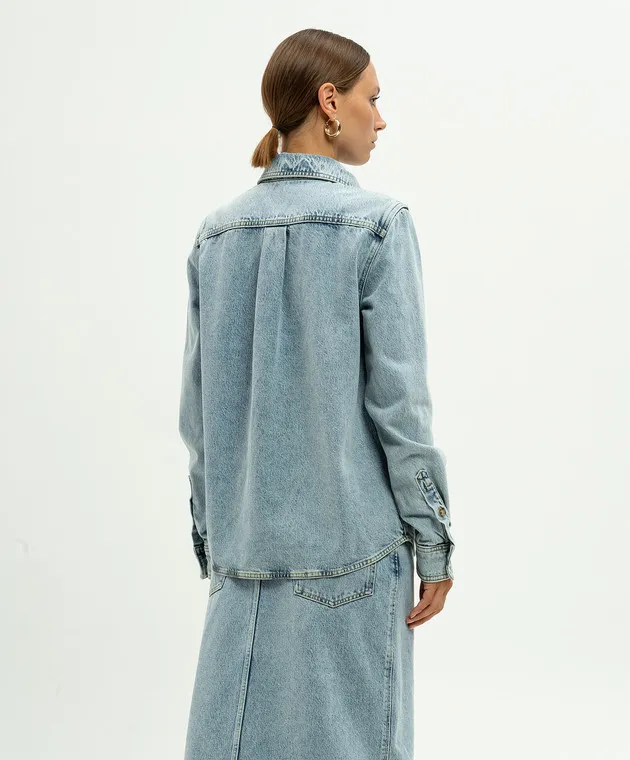 Toteme Camicia in jeans blu 243WRT0330FB0045