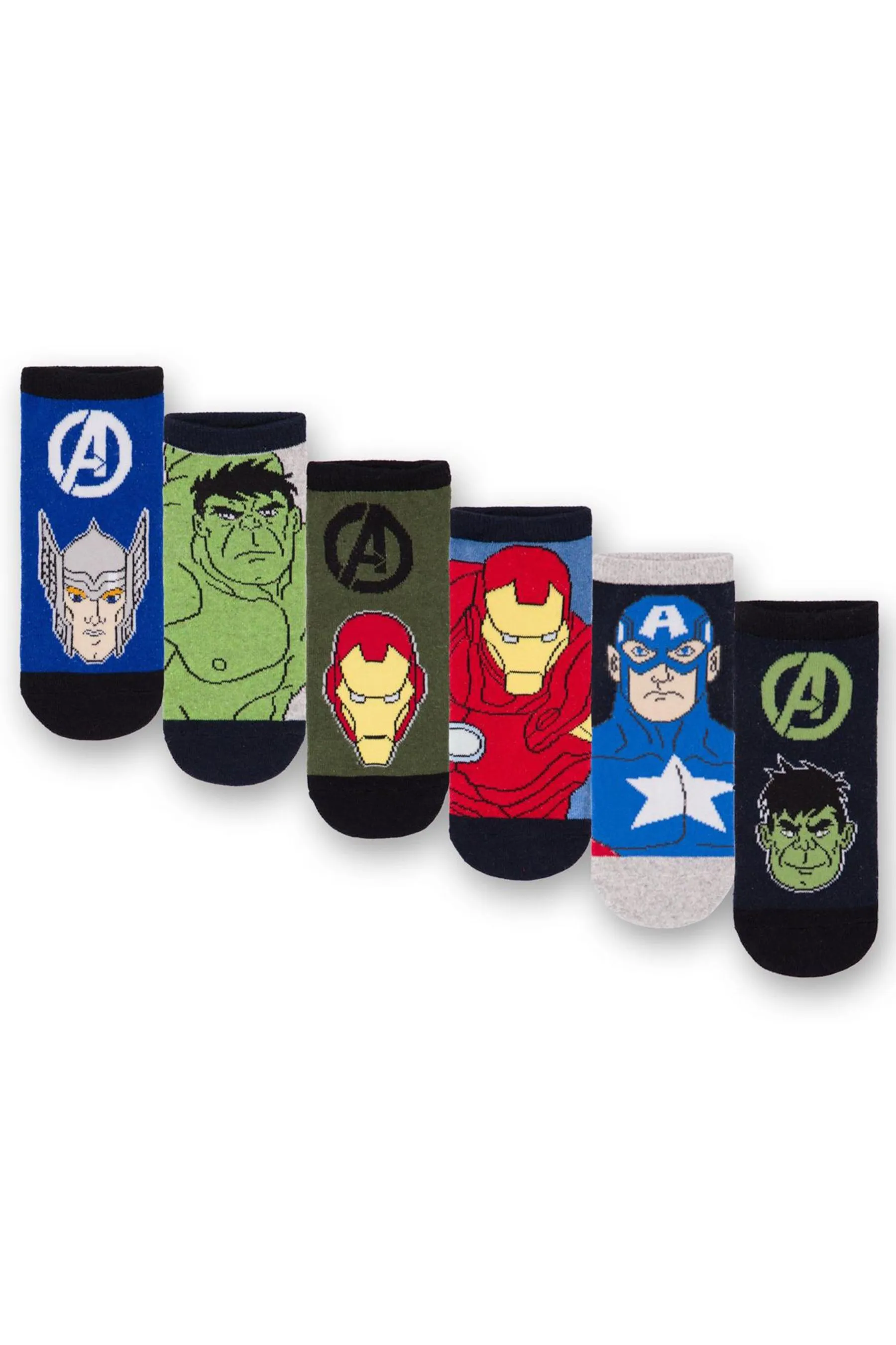Vanilla Underground Boys Character Socks 6 Pack    