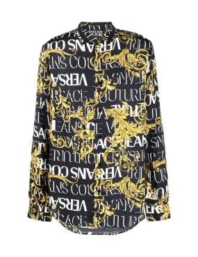 Versace Jeans Couture     Camicia con stampa Nero